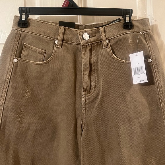 NWT Blank NYC High Waist Relaxed Fit The Bowery Barrel Leg Pants Size 27 - Picture 2 of 14